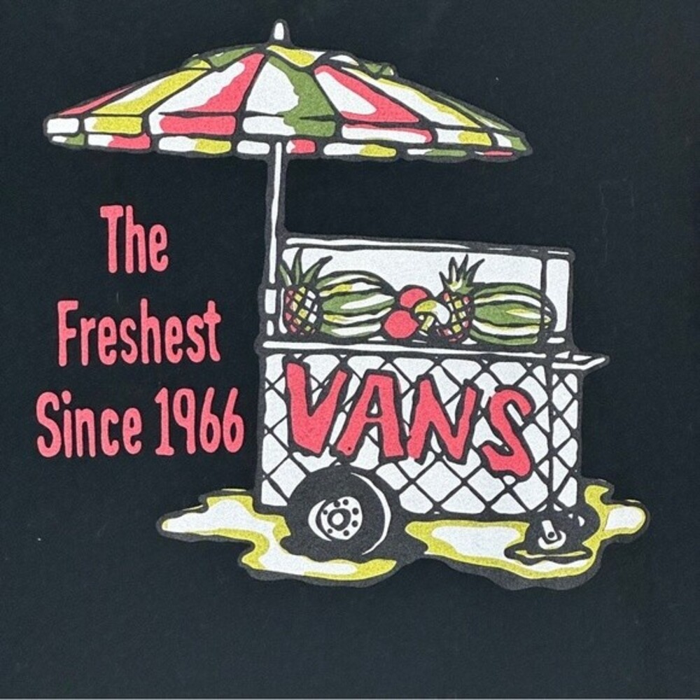 Vans The Freshest since 1966 Black Graphic T-shirt M - Picture 5 of 7